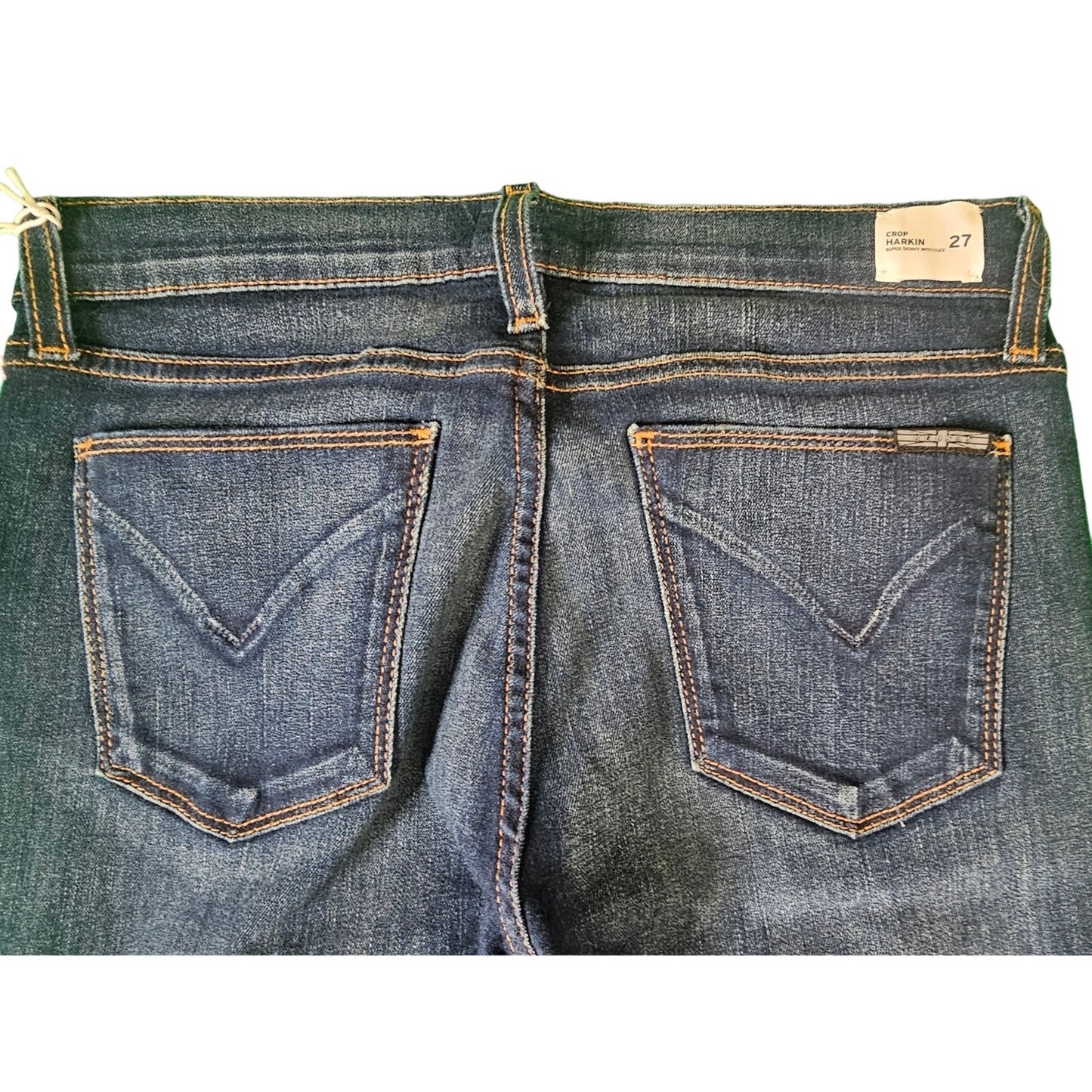 New Women's Hudson Jeans | Size 27 | Harkin Super Skinny Crop w/ Cuff | Blue