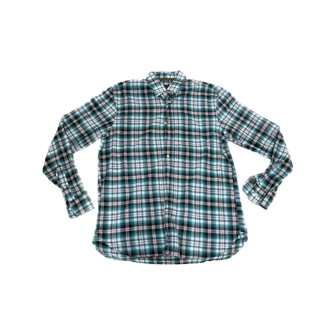 Pre-Owned Hammer Made Button Down Shirt Size 43/17