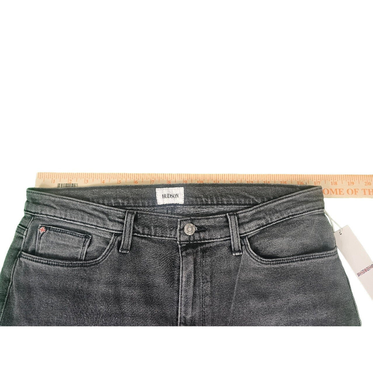 NWT Womens Hudson Jeans | 34 Demetria Blair High Rise Boot Cut Crop | Black