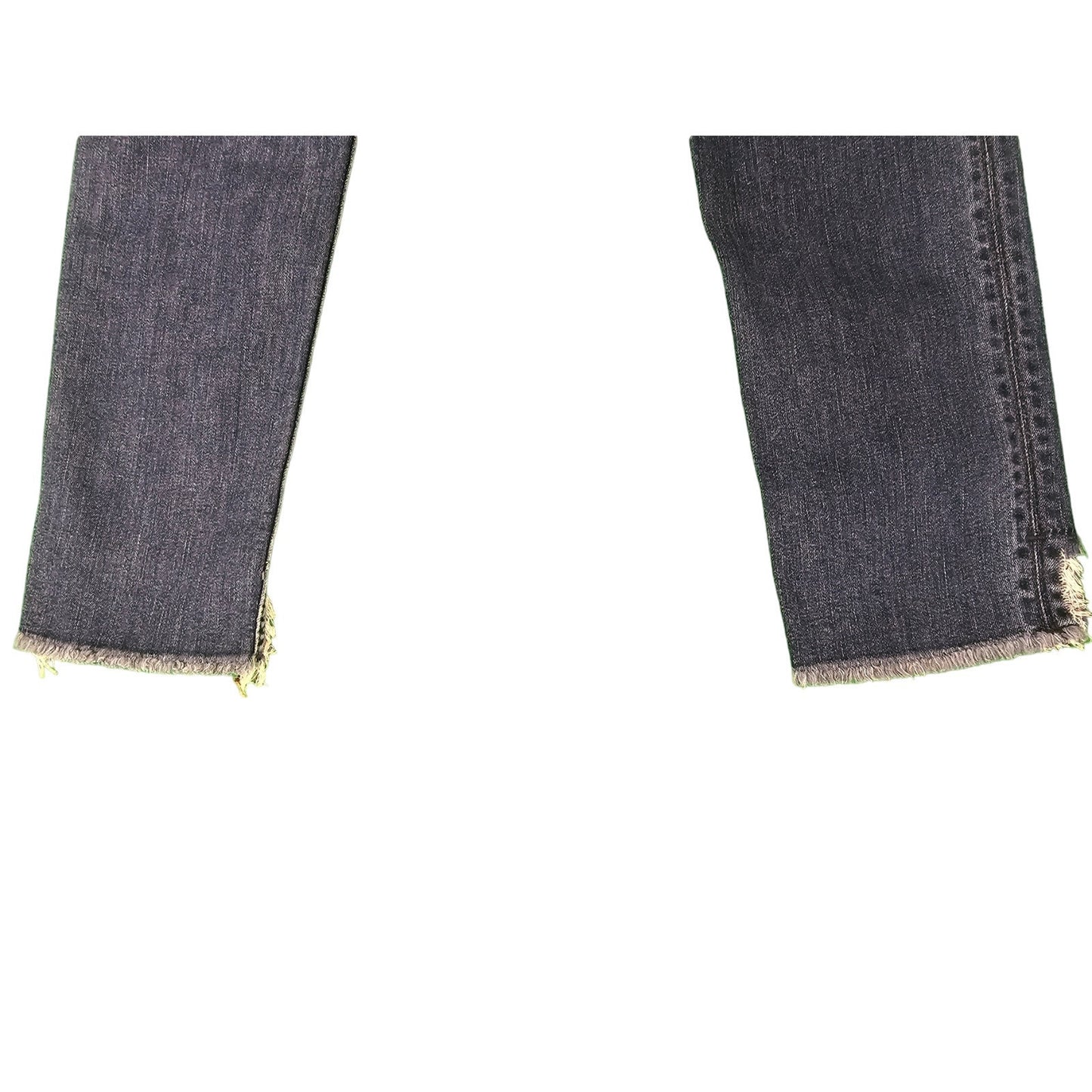 New Womens Hudson Jeans | 27 Mid-Rise Cat Skinny | Fringe Cut Out Bottom |  Blue