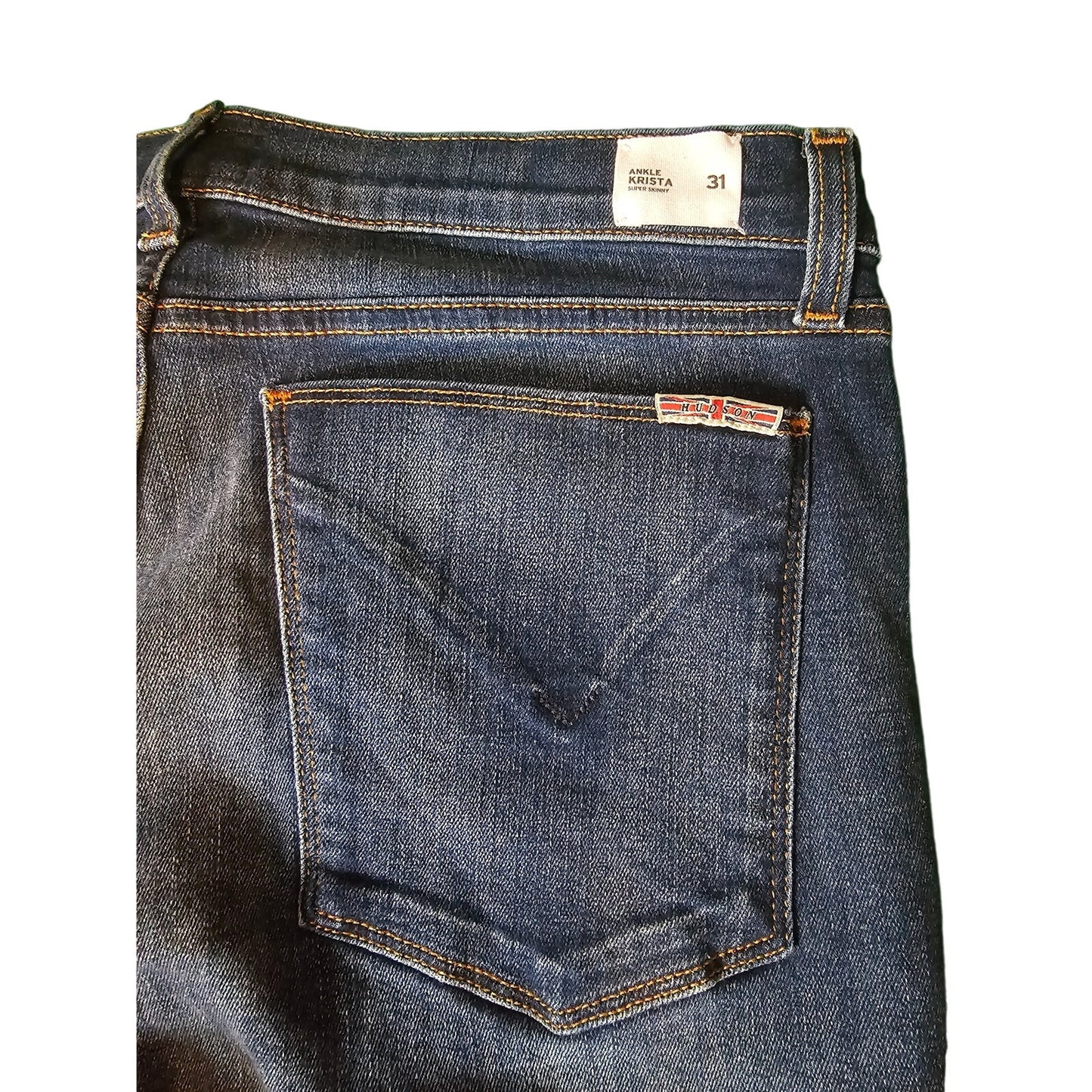 New Womens Hudson Jeans |  size 31 | Krista Super Skinny |  Indigo Blue