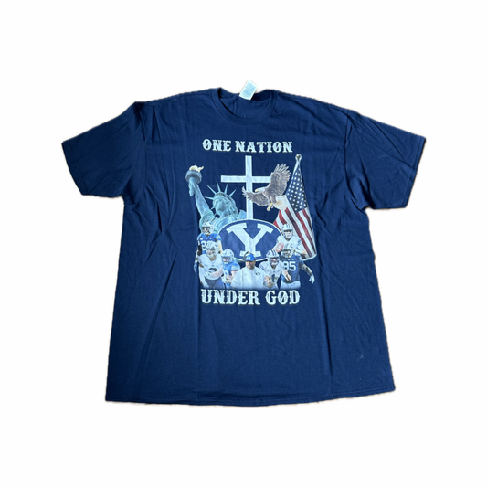 Pre-Owned BYU One Nation Under God Shirt Size XXL