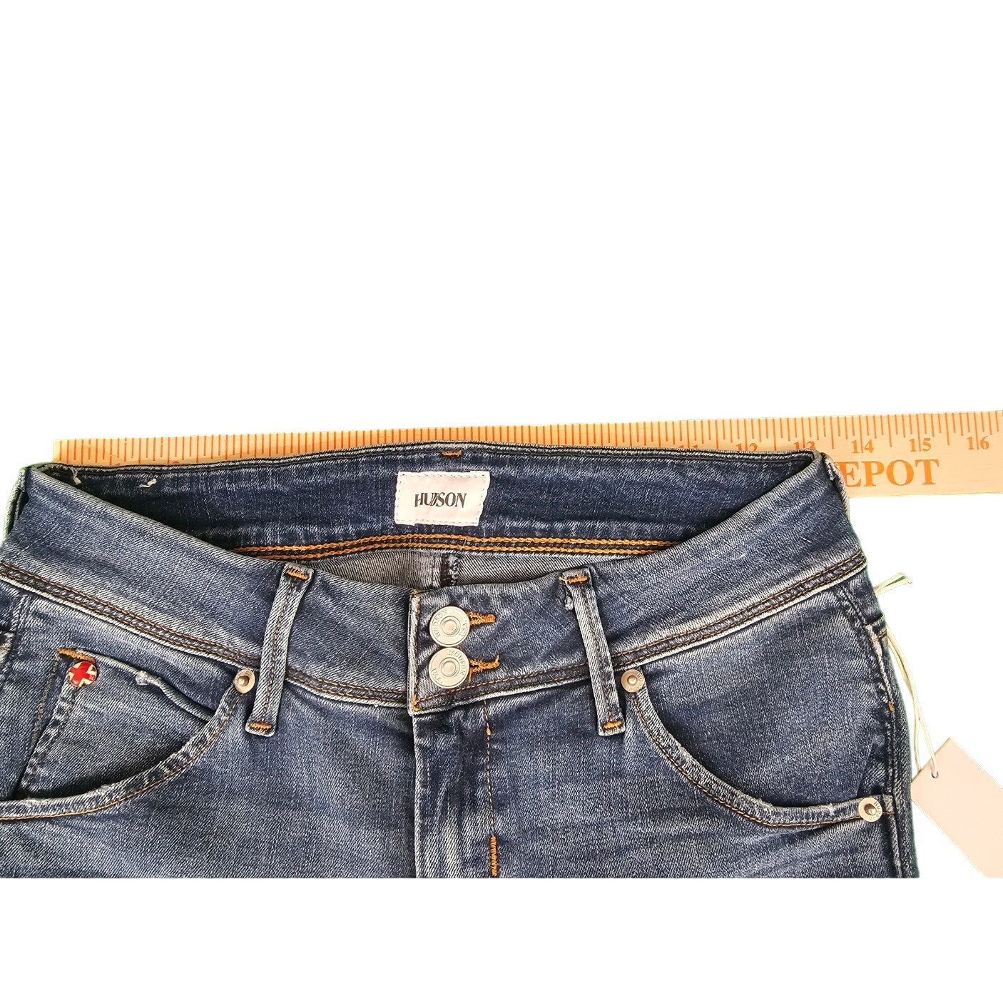 New Women's Hudson Jeans | Size 26 | Collin Skinny | Blue