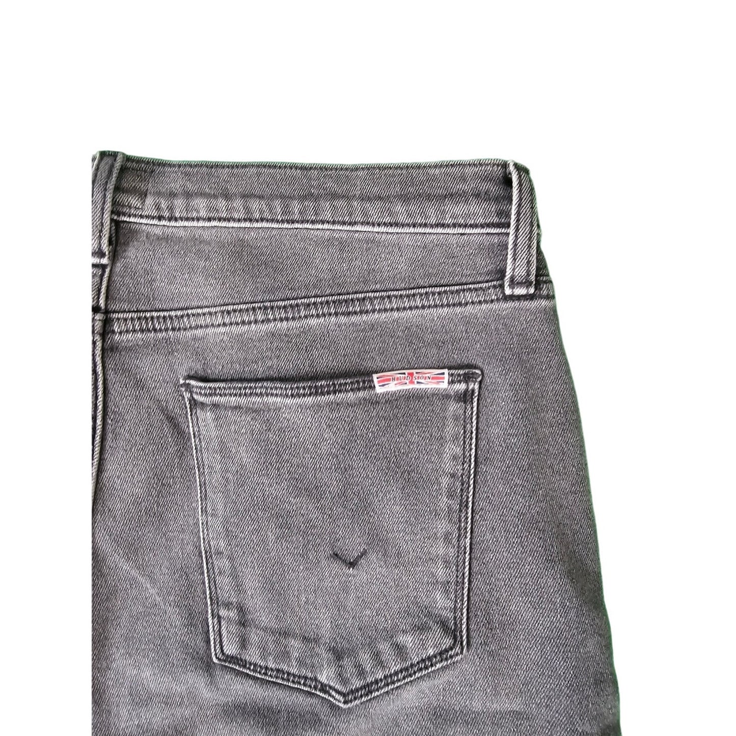 NWT Womens Hudson Jeans | 34 Demetria Blair High Rise Boot Cut Crop | Black